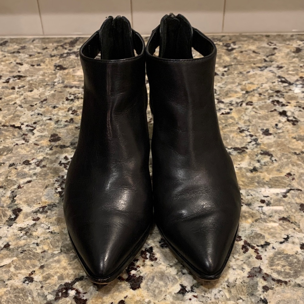Sole Society Sleek Black Ankle Booties